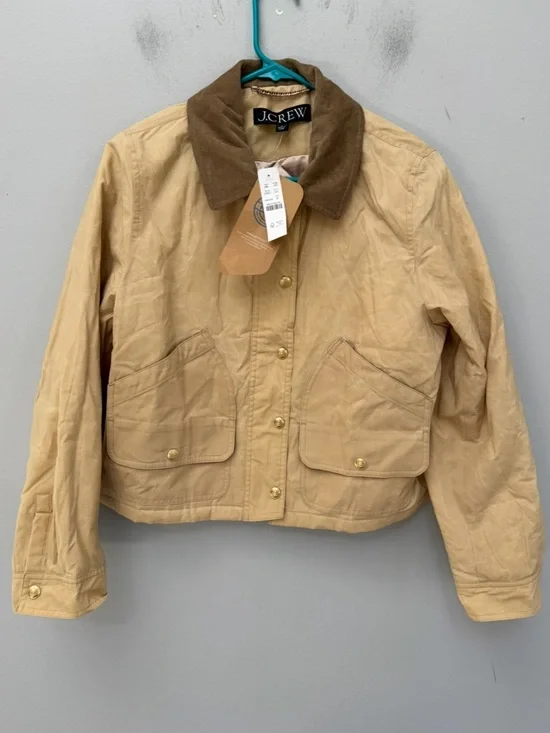 BRAND NEW J. Crew Tan Short Barn Jacket™ in English Cotton in Small - Picture 4 of 6